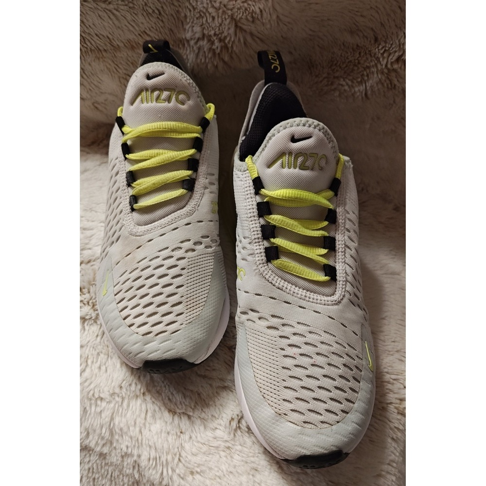 Nike Air Max 270 White Volt Youth Size 6.5, Womens size 8 DO 1382-100 - Picture 9 of 10